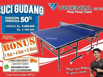 Tenis meja pingpong merk VICENZA XT PRO