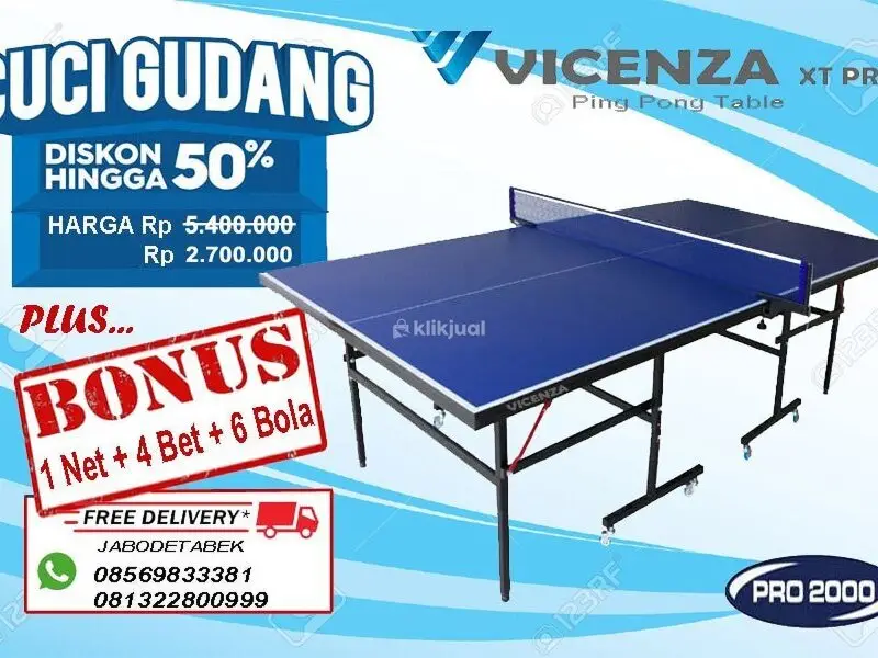 Tenis meja pingpong merk VICENZA XT PRO - 3/5
