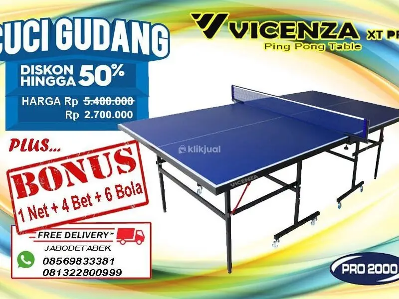 Tenis meja pingpong merk VICENZA XT PRO - 4/5
