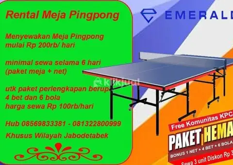 Rental sewa tenis meja pingpong - 1/3