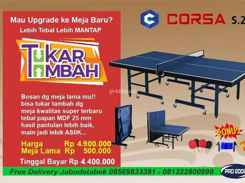 Tenis meja pingpong merk CORSA S25 - 2/4