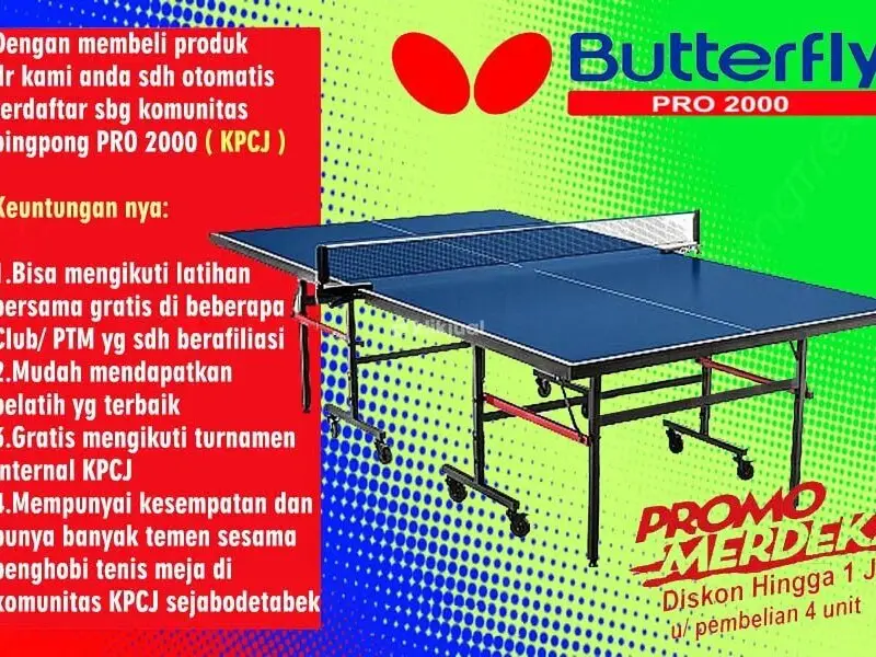 Tenis meja pingpong merk BUTTERFLY - 2/4