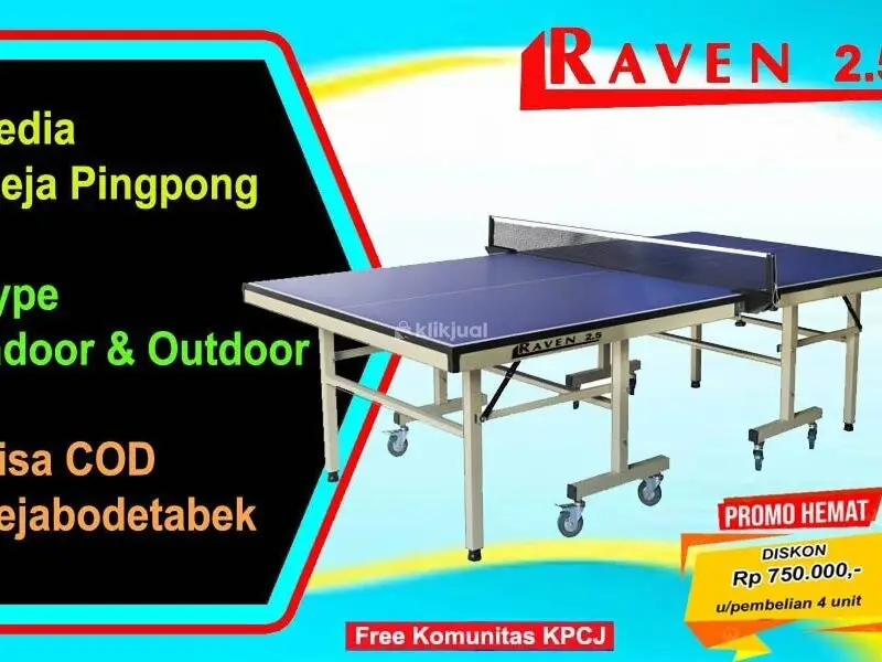 Tenis meja pingpong merk RAVEN 25 - 2/4