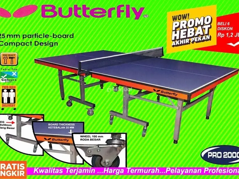 Tenis meja pingpong merk BUTTERFLY 25MM - 2/4