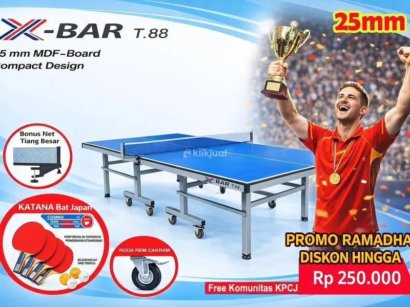 Tenis meja pingpong merk X-BAR T88 - 3/5