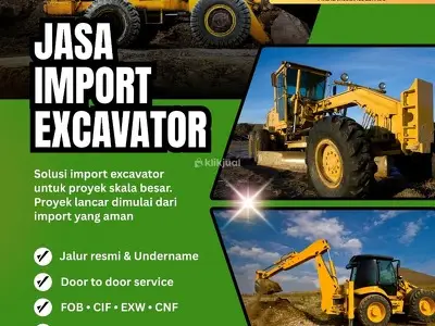 Jasa Import Excavator Baru & Bekas Terpercaya