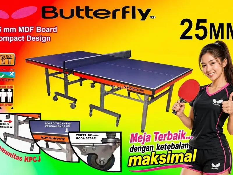 Tenis meja pingpong merk BUTTERFLY 25MM - 1/5