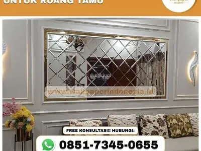 PENYEDIA KACA BEVEL CUSTOM UNTUK RUANG TAMU