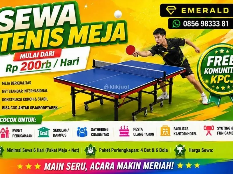 Rental sewa tenis meja pingpong - 1/4