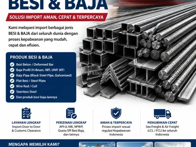Solusi Impor Besi dan Baja Resmi, Cepat, dan Terpercaya