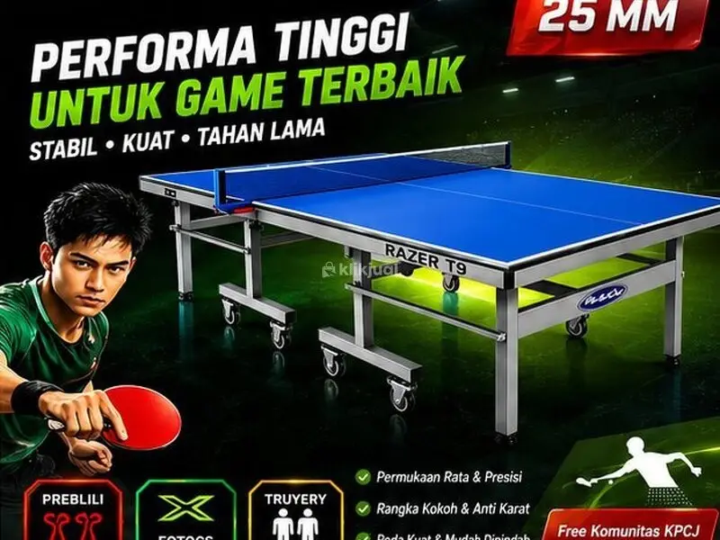 JUAL MEJA PINGPONG RAZER T9 Meja Kualitas Turnamen, Harga Ramah di Kantong! - 1/5