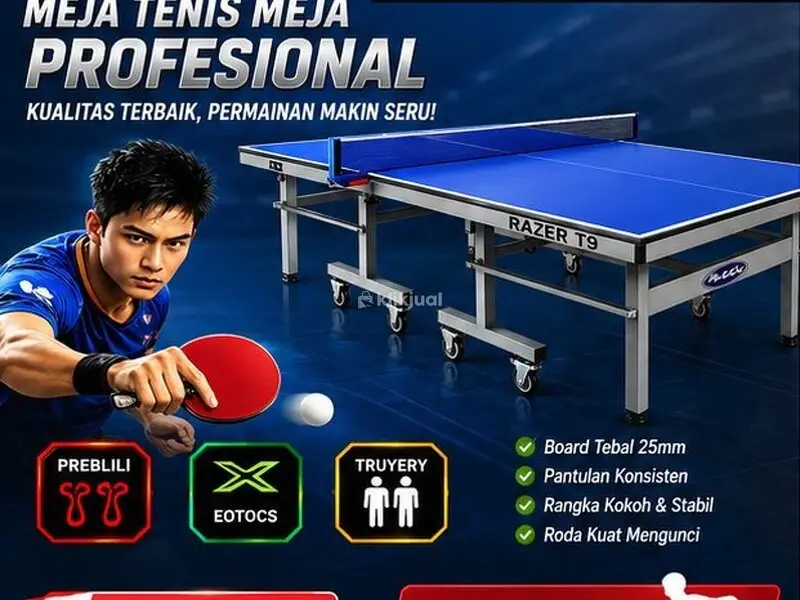 JUAL MEJA PINGPONG RAZER T9 Meja Kualitas Turnamen, Harga Ramah di Kantong! - 3/5