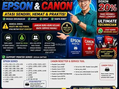 APLIKASI RESETTER PRINTER EPSON DAN PRINTER CANON