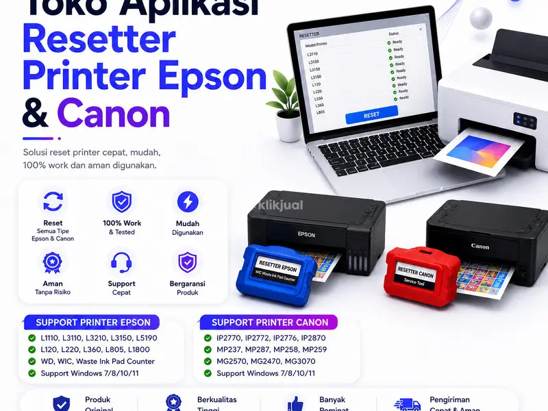 APLIKASI RESETTER PRINTER EPSON DAN PRINTER CANON - 2/2